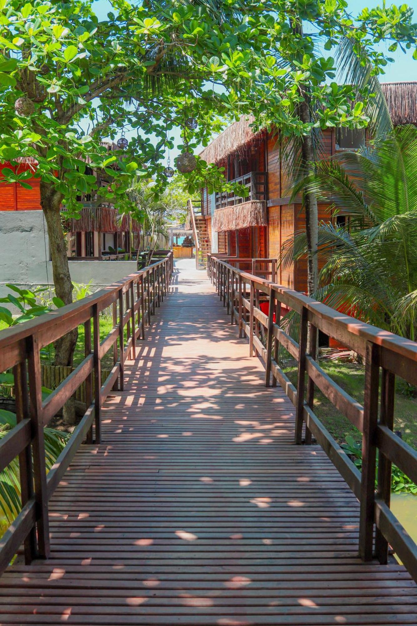 Parador 7 Bangalo, Praia Do Parracho, 1,0 Km Da Rua Mucuge 塞古罗港 外观 照片