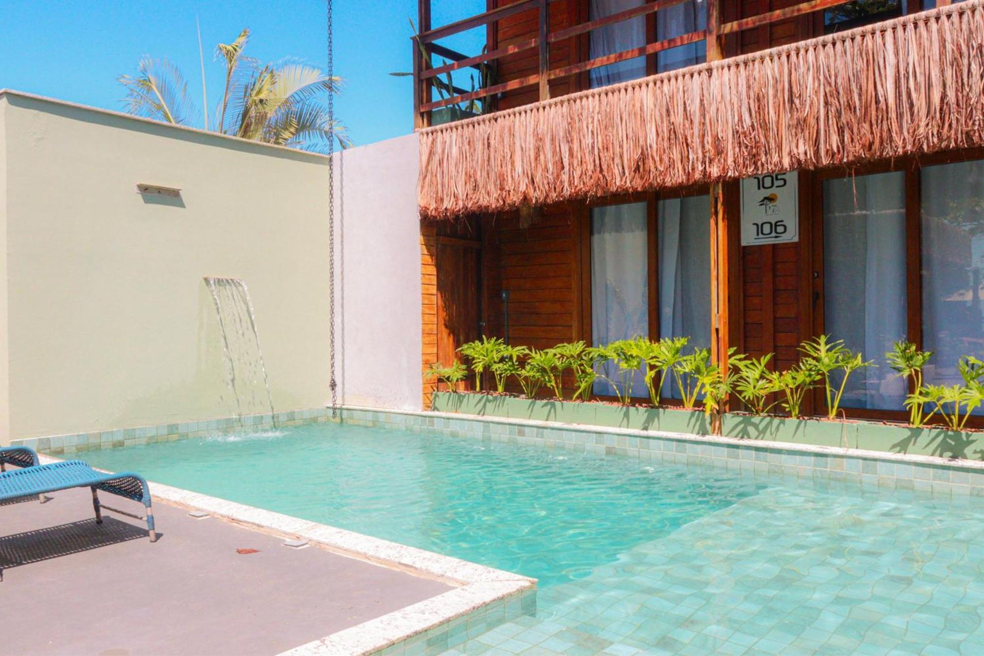 Parador 7 Bangalo, Praia Do Parracho, 1,0 Km Da Rua Mucuge 塞古罗港 外观 照片